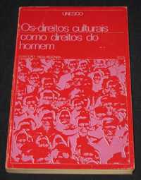 Livro Direitos culturais como direitos do Homem Unesco 1970