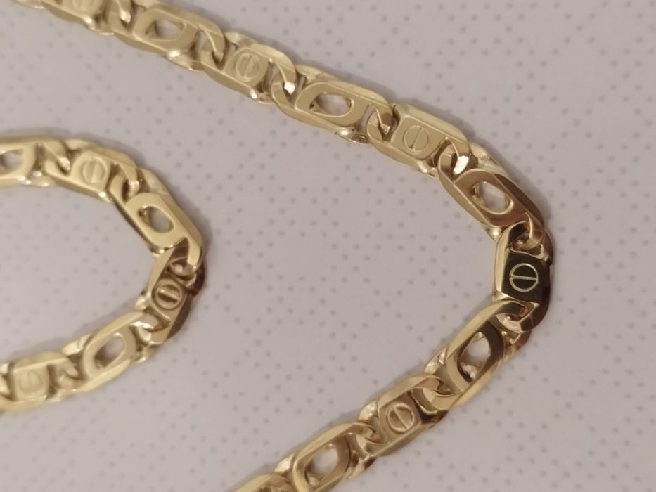 Nowy piękny złoty łańcuch 585 14k 35.29gr 60cm unikat!!