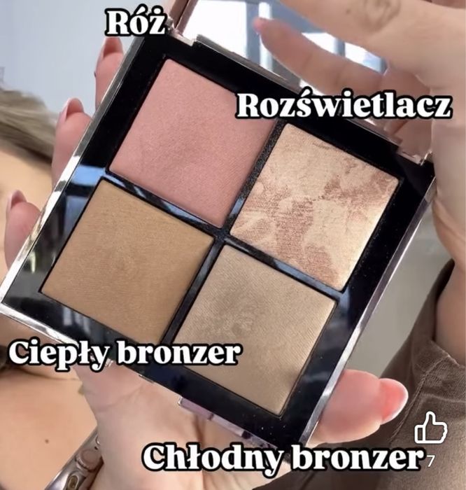 Daso beauty paleta paletka do konturowania do twarzy oczu bronzer róż