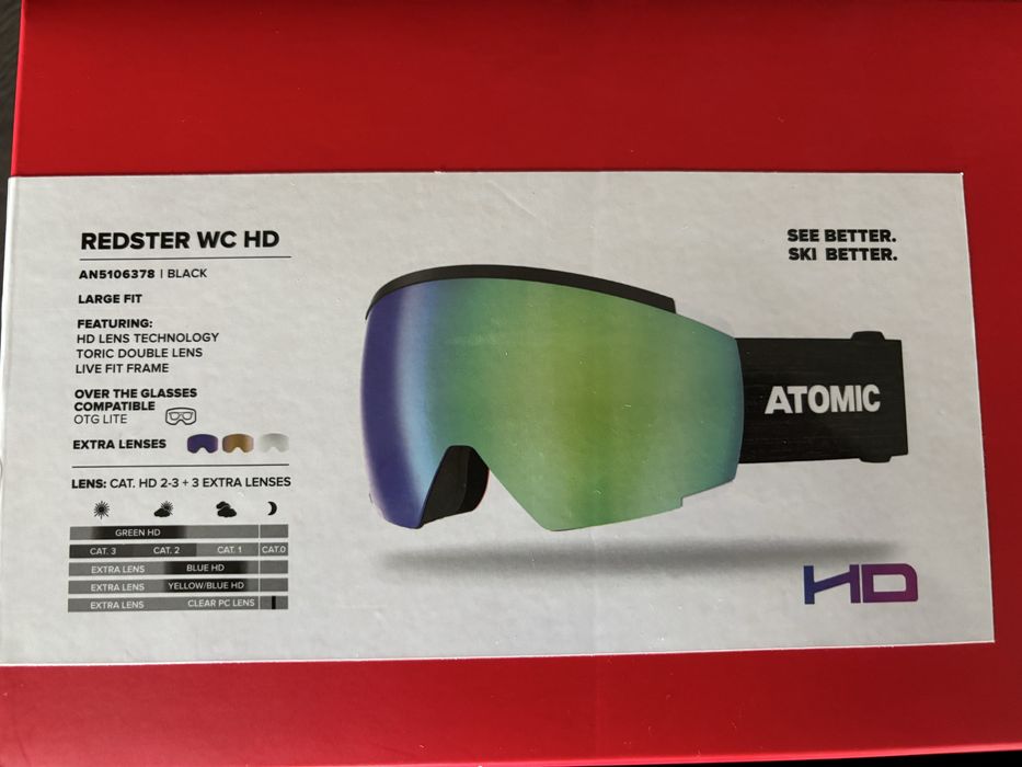 Gogle Atomic Redster WC HD + 3 extra lenses