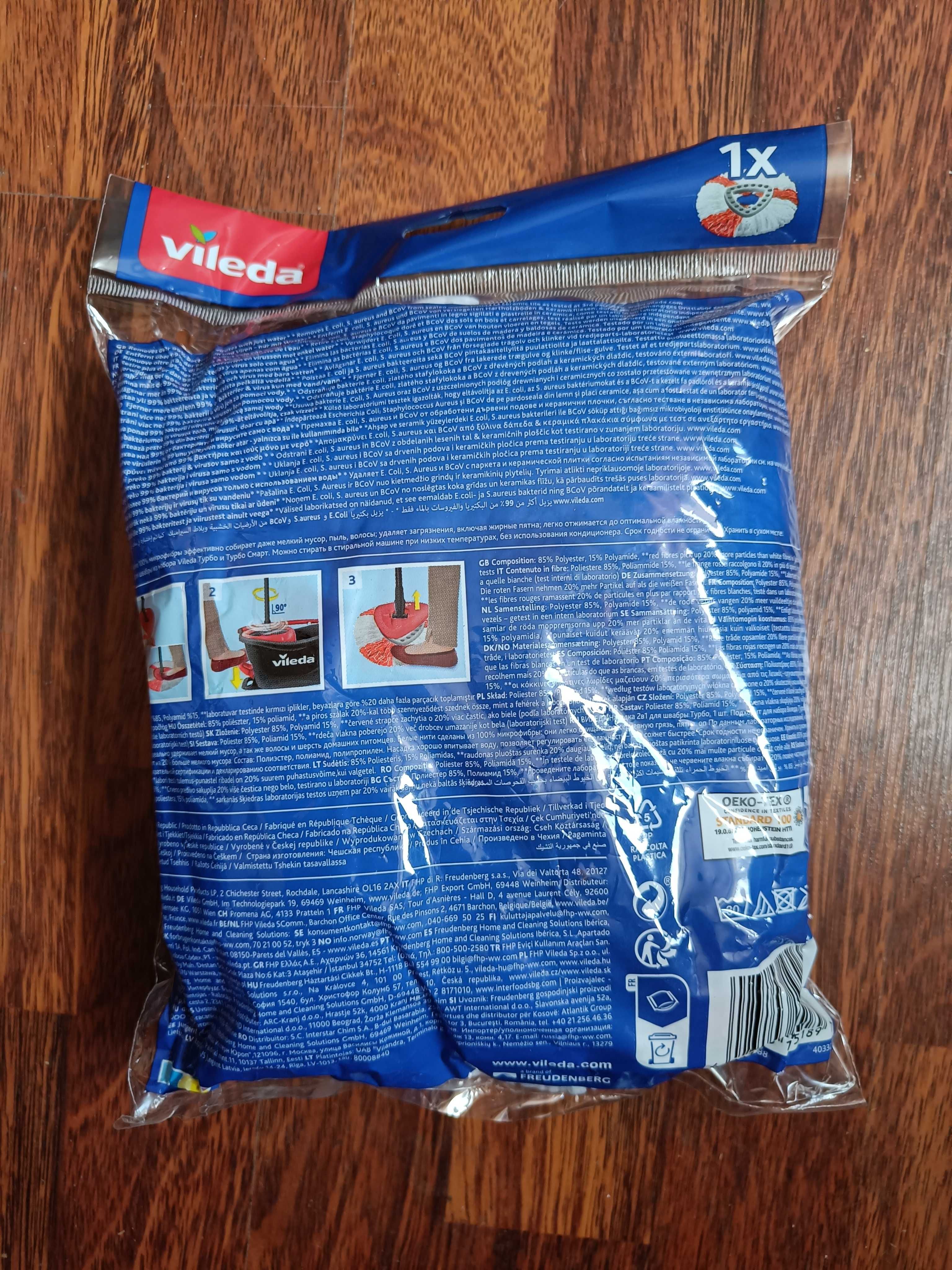 Nowy Mop obrotowy VILEDA Easy Wring & Clean TURBO