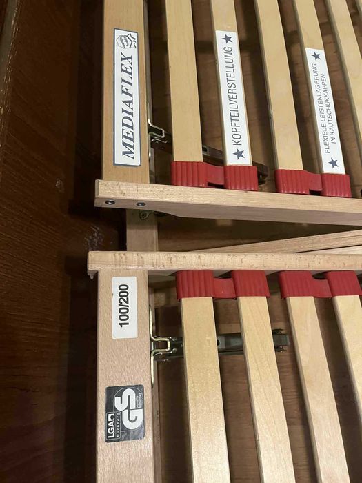 Komplet 2x Stelaż Ortopedyczny 100x200 – Regulowany Zagłówek i Nogi