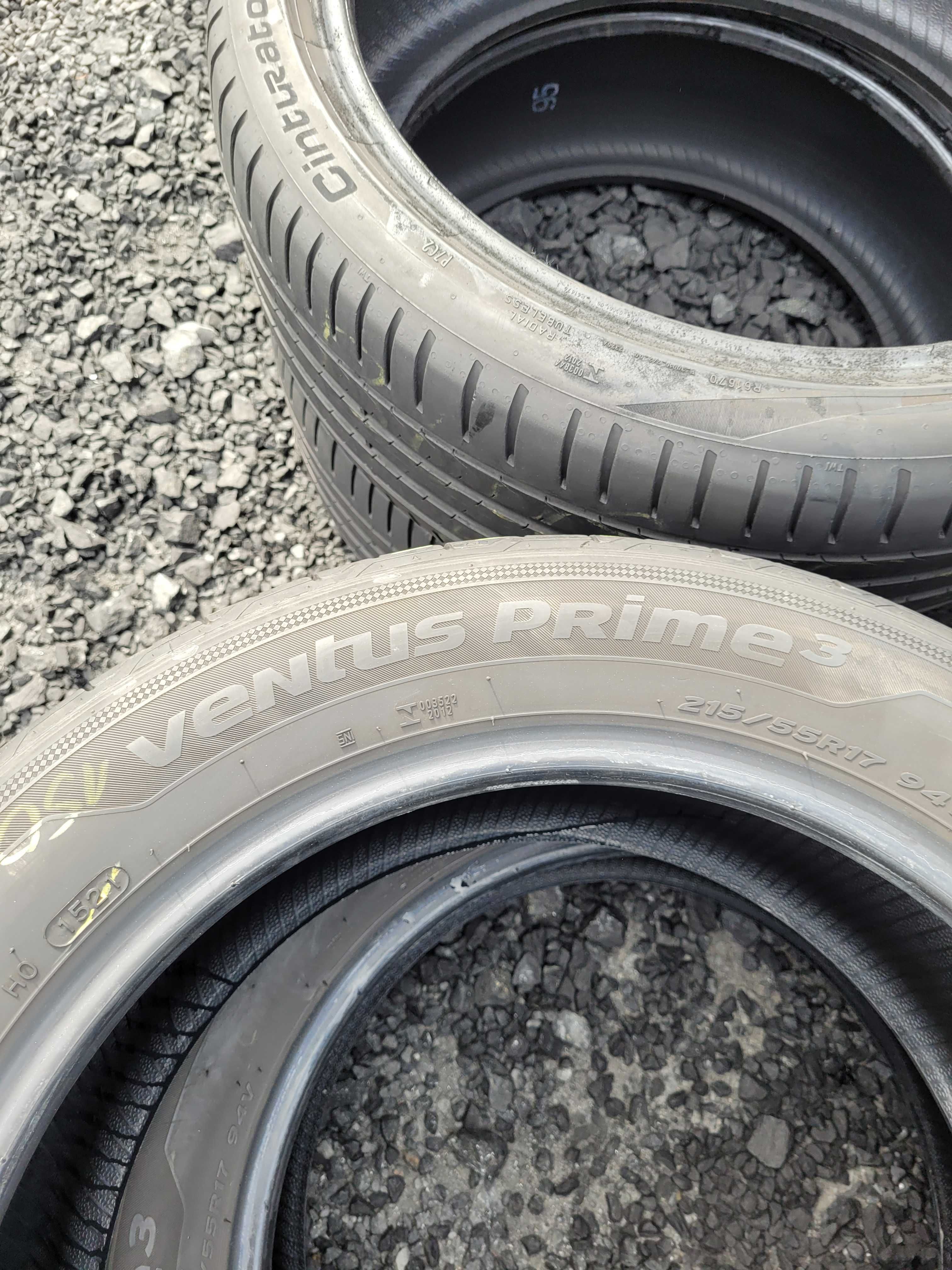 WYSYŁKA 2 Opony Letnie 215 55 R17 Hankook Ventus Prime3 2021r.