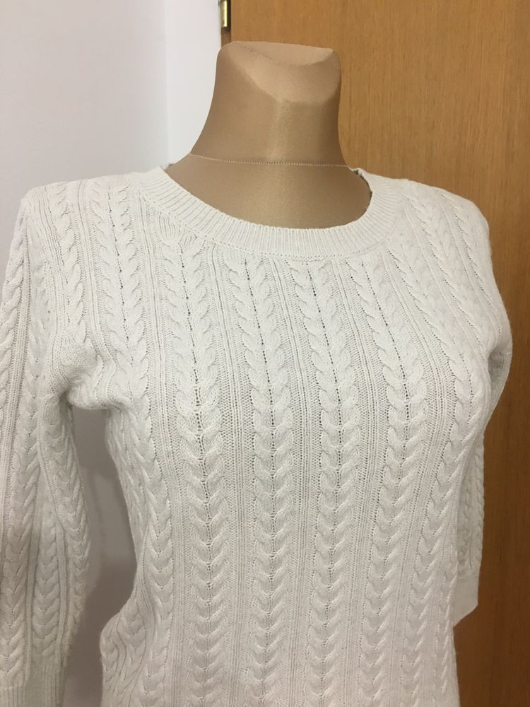 Ciepły Sweter wełniany damski H&M