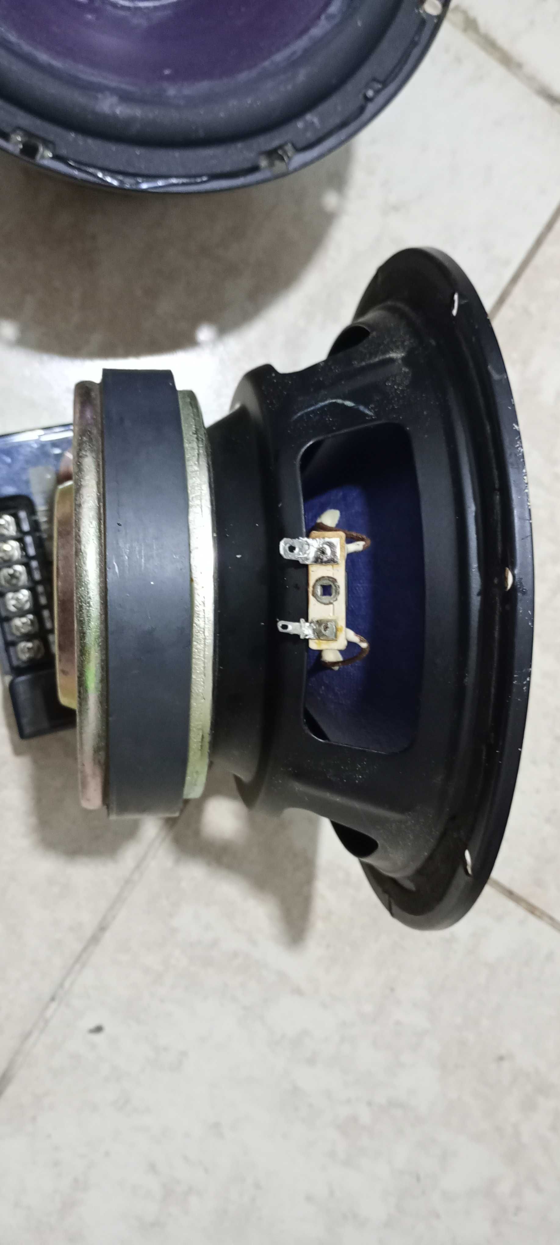 Altifalante Hi Fi, coluna vintage, Woofer Midrange Tweeter Crossover