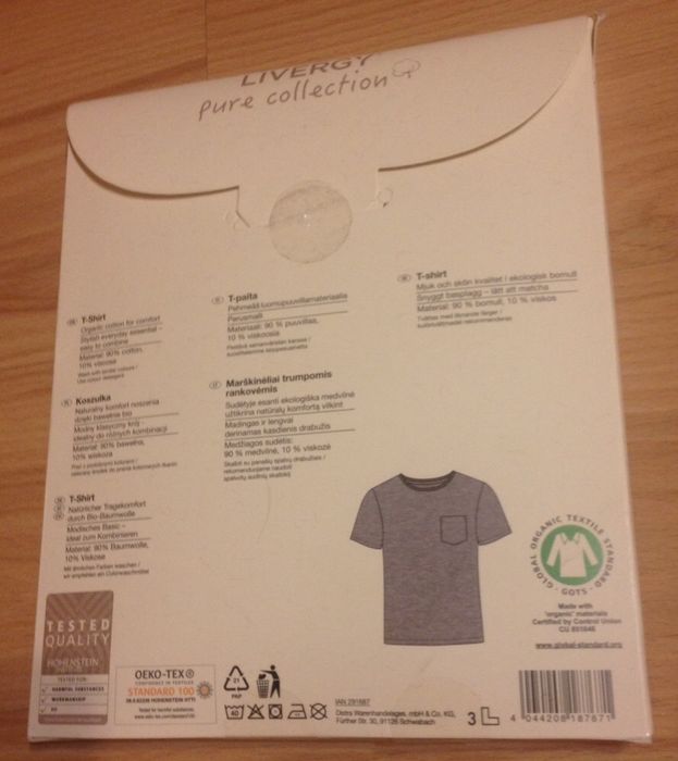 T-Shirt / Koszulka - Livergy - szara - rozm M 48/50