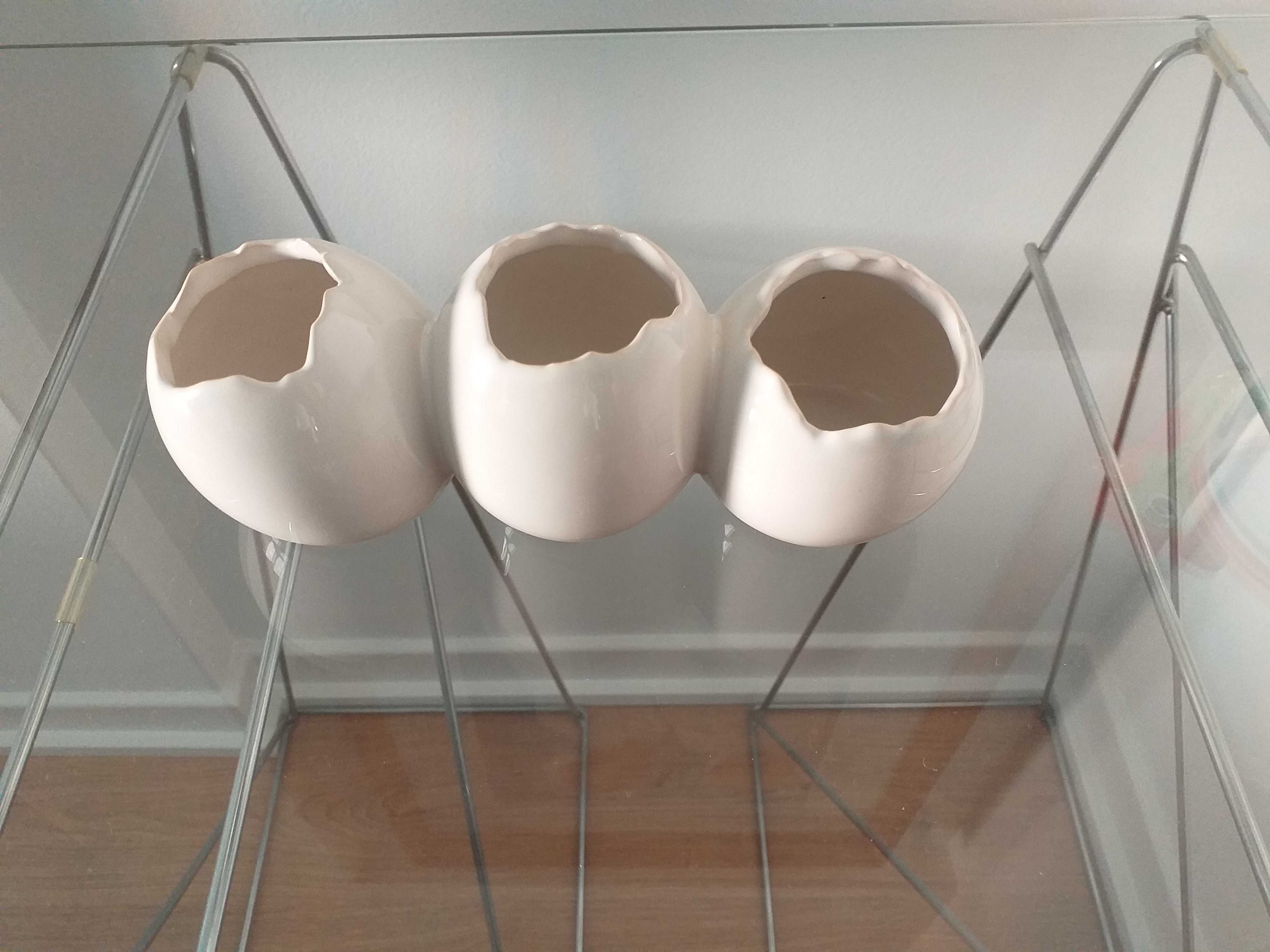 Porta-velas / base para ovos quentes em cerâmica NOVO