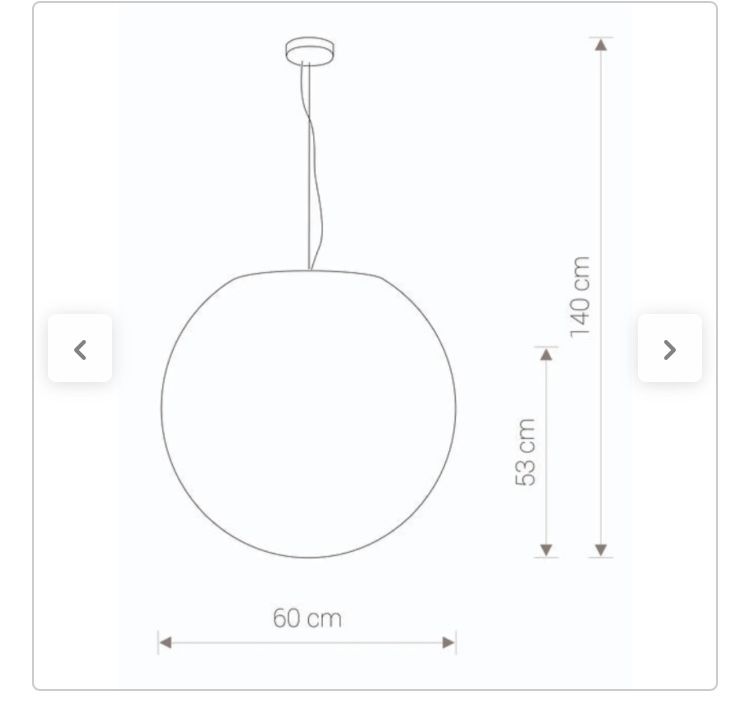 Kula ogrodowa wisząca Cumulus E27 IP44 TK Lighting