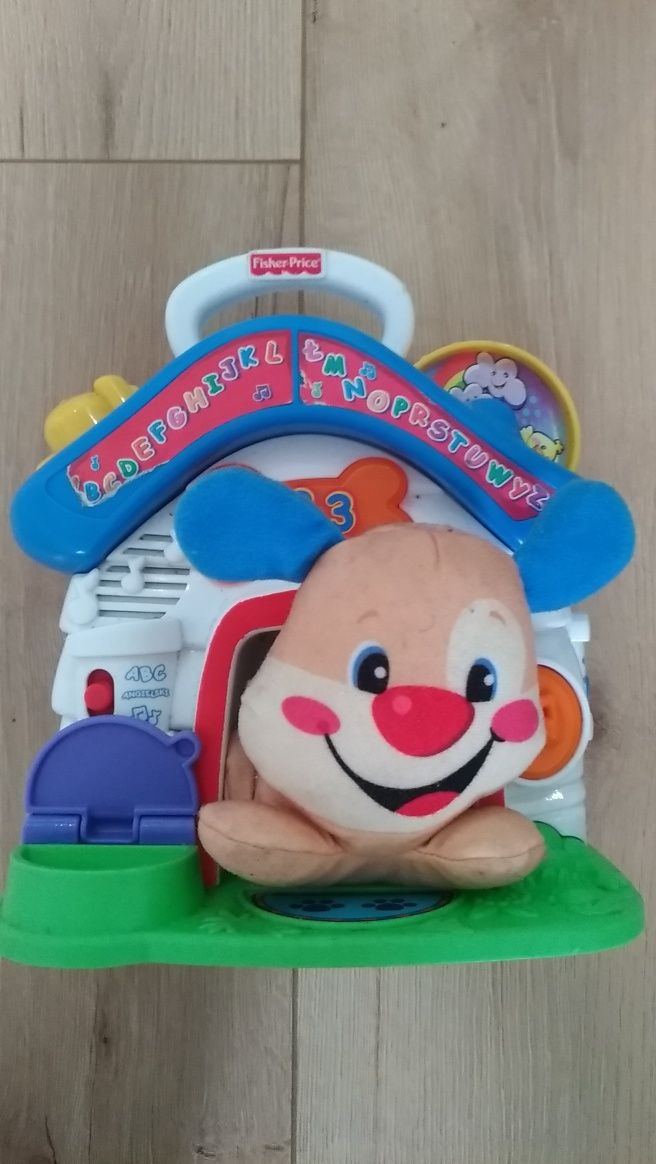 Fisher price zabawka interaktywna domek buda szczeniaczek