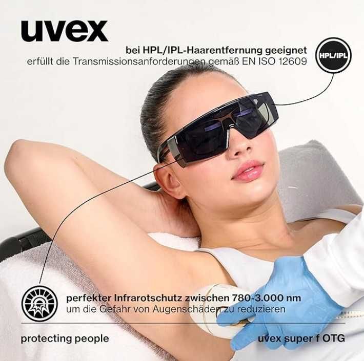 Okulary ochronne Uvex Super f OTG 9169 przed promieniowaniem UV