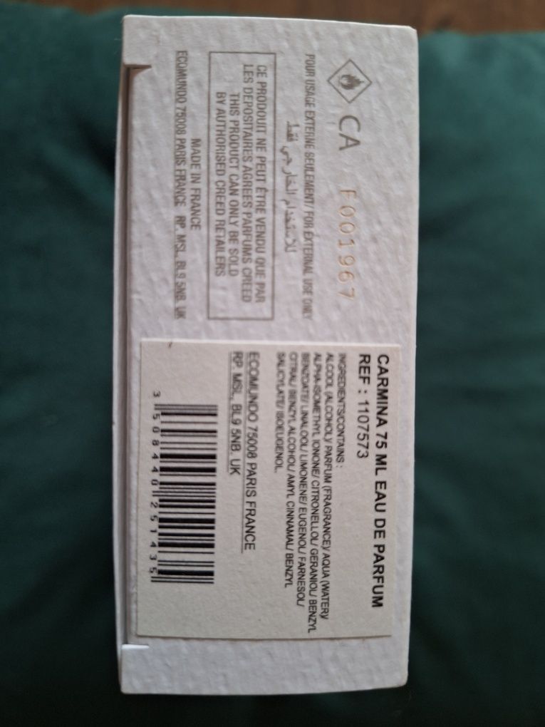 Cred Carmina,woda perfumowana 75 ml.