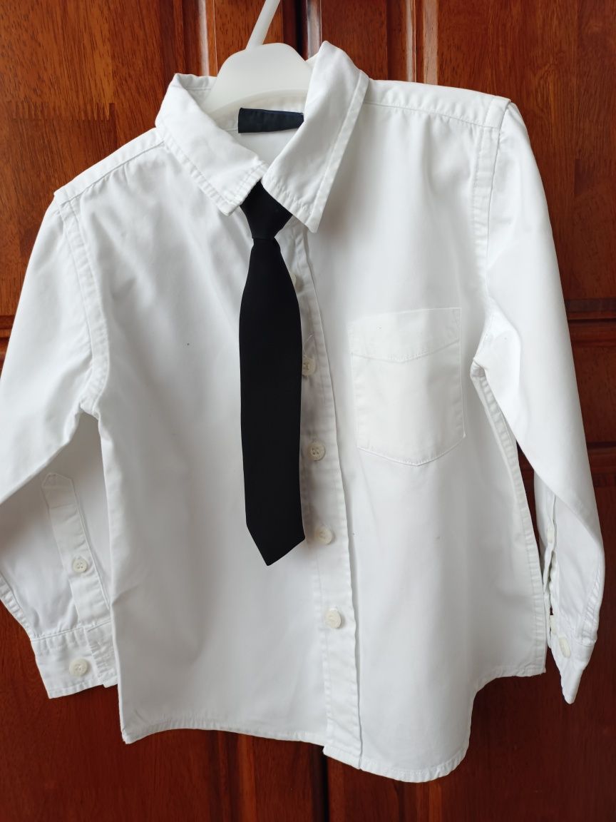 Zestaw małego eleganta 98-104 koszula 2x kamizelka