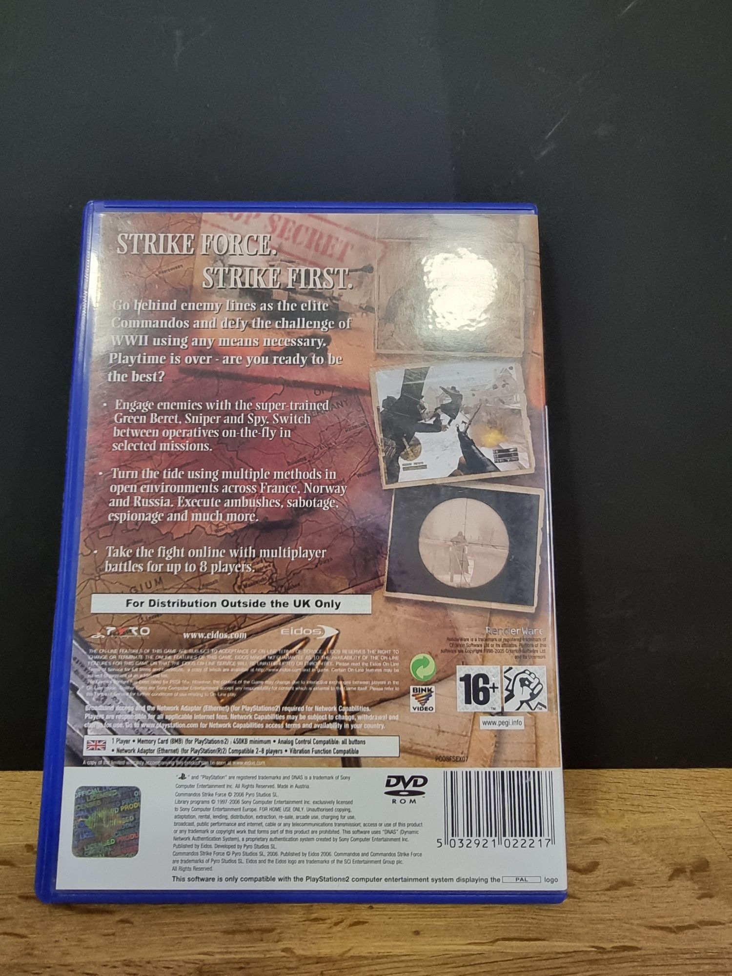 Commandos strike force ps2