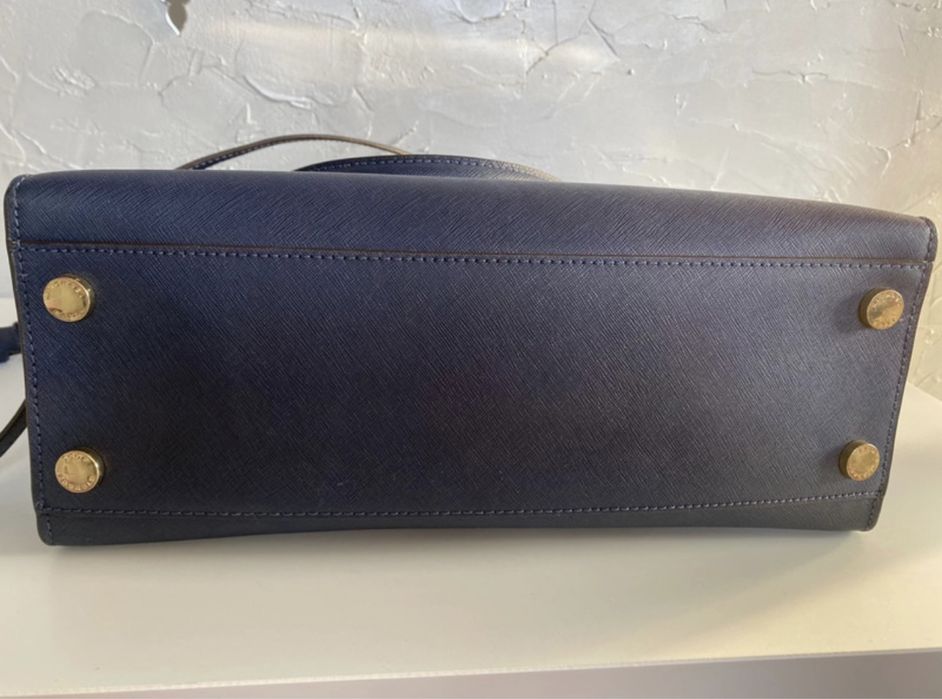 Torebka Michael Kors skóra saffiano granatowa