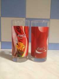 Zestaw 2 szklanek kolekcjonerskich Coca Cola czerwone