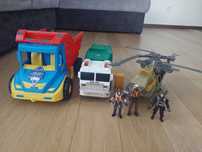 Pojazdy dla chłopca: śmieciarka Dickie Toys, helikopter, wywrotka