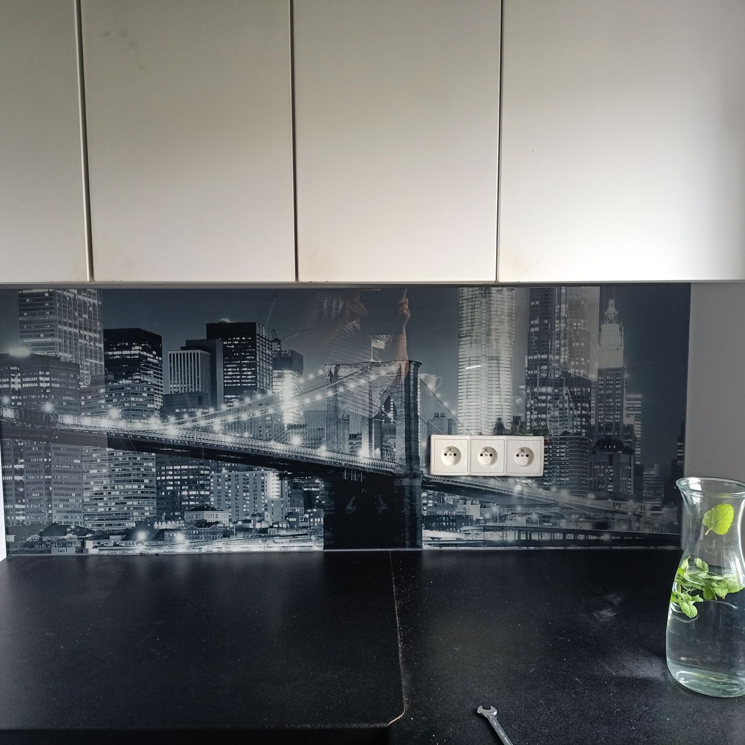 Panel ścienny szklany do kuchni