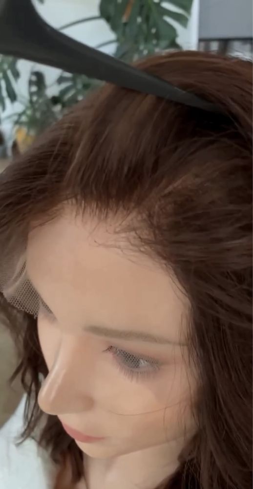 nowa naturalna peruka lace front 100% ludzki wlos