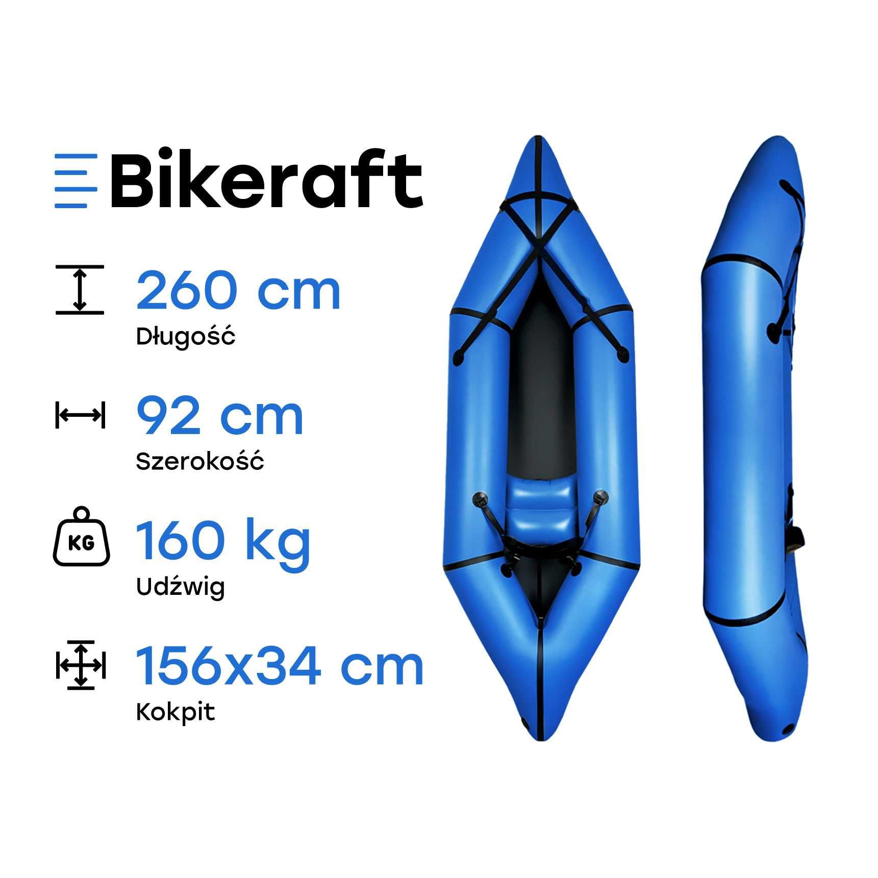 Bike Raft, Packraft, Ponton, Kajak