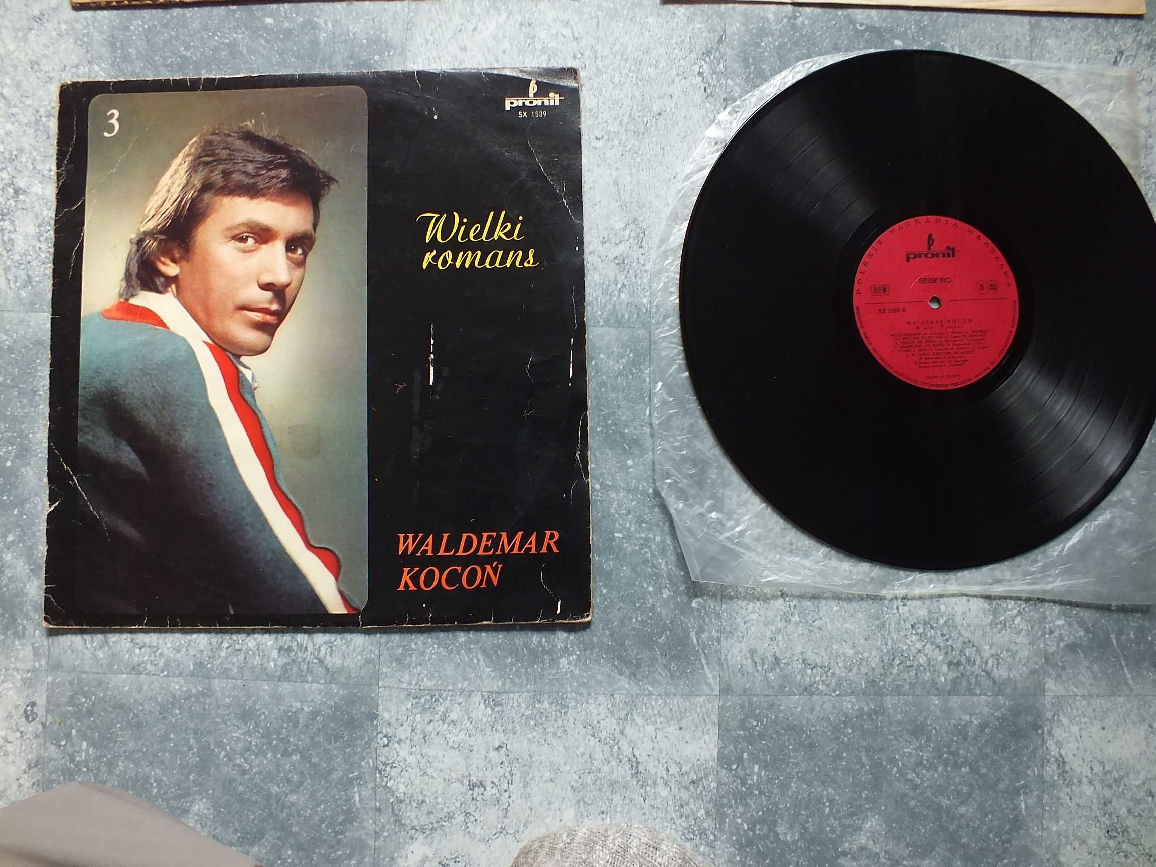 Płyta winylowa LP, WALDEMAR KOCOŃ - Wielki Romans 1977r.,