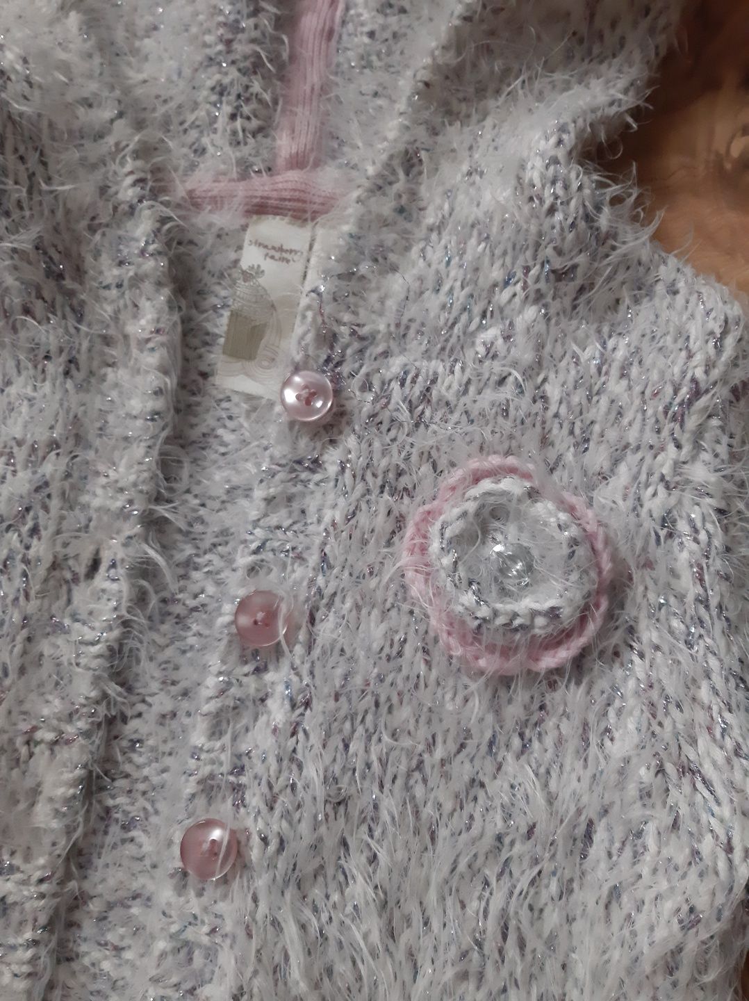 Sweterek Sweter Rozpinany Włochacz Włochaty TK MAXX
