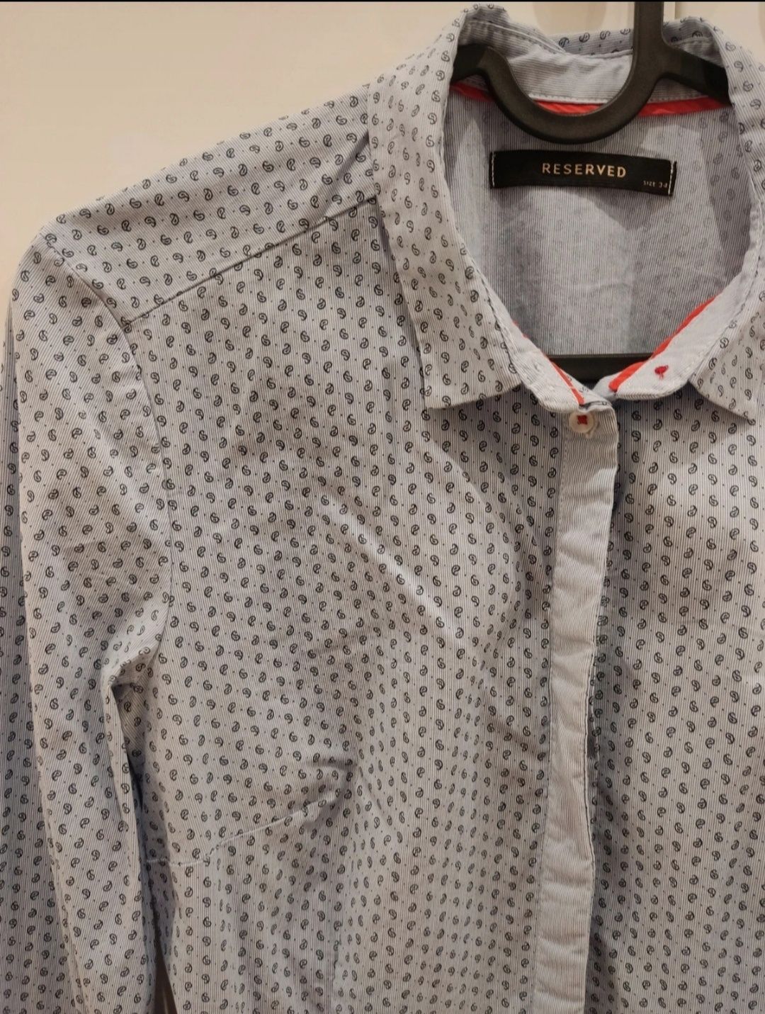 Niebieska elegancka koszula Reserved r. 34