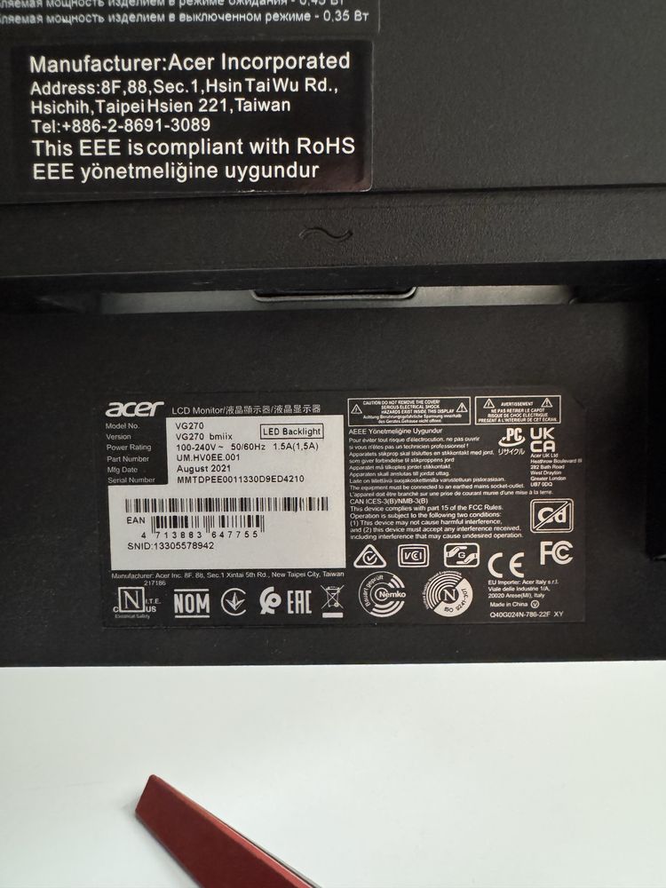 Monitor 27 | ACER VG270