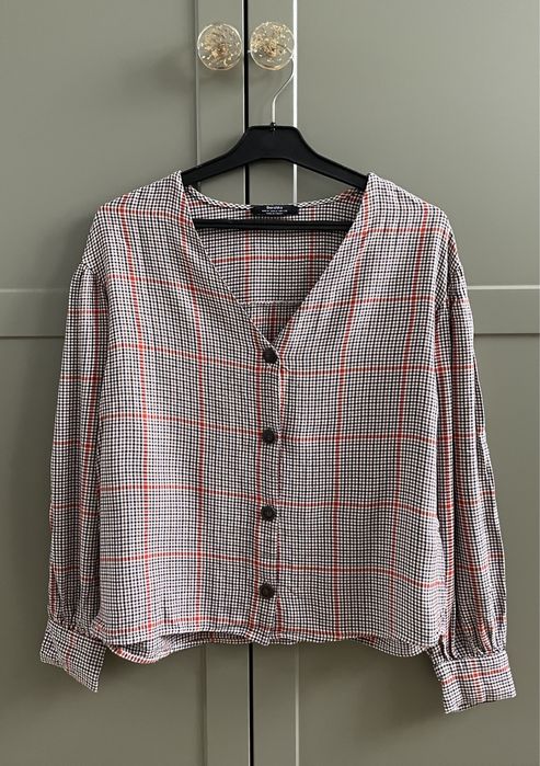 BERSHKA / koszula bluzka oversize boho / M 38