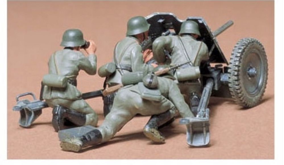 Model do sklejania Tamiya 35035 Działo Pak37 figurki