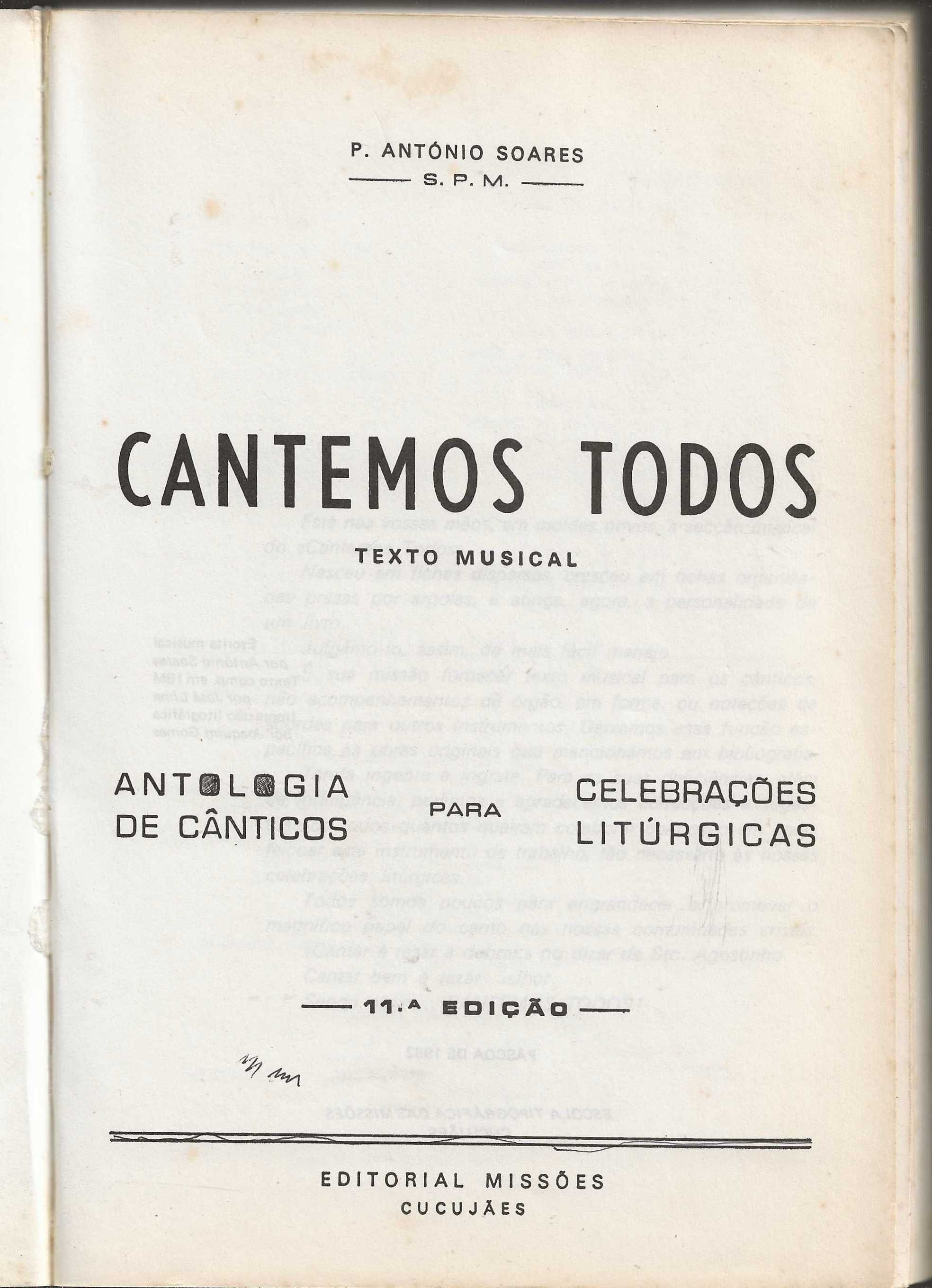 Cantemos Todos – Texto Musical