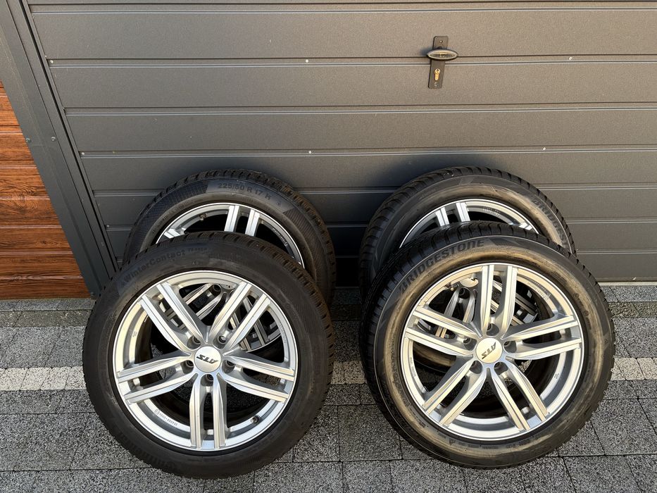 Alufelgi 17 5x112 et 37 z oponami 225/50 continental i bridgestone