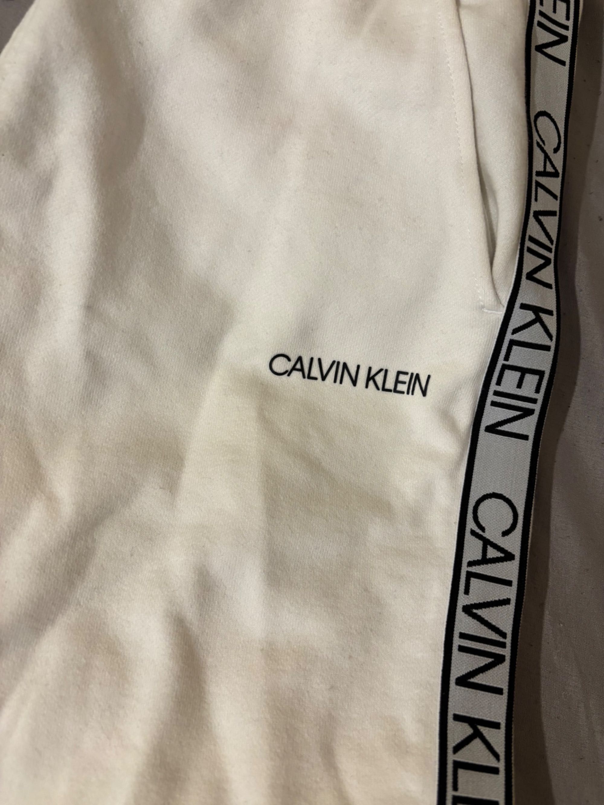 Spodnie dresowe męskie z lampasami Calvin Klein rozmiar S