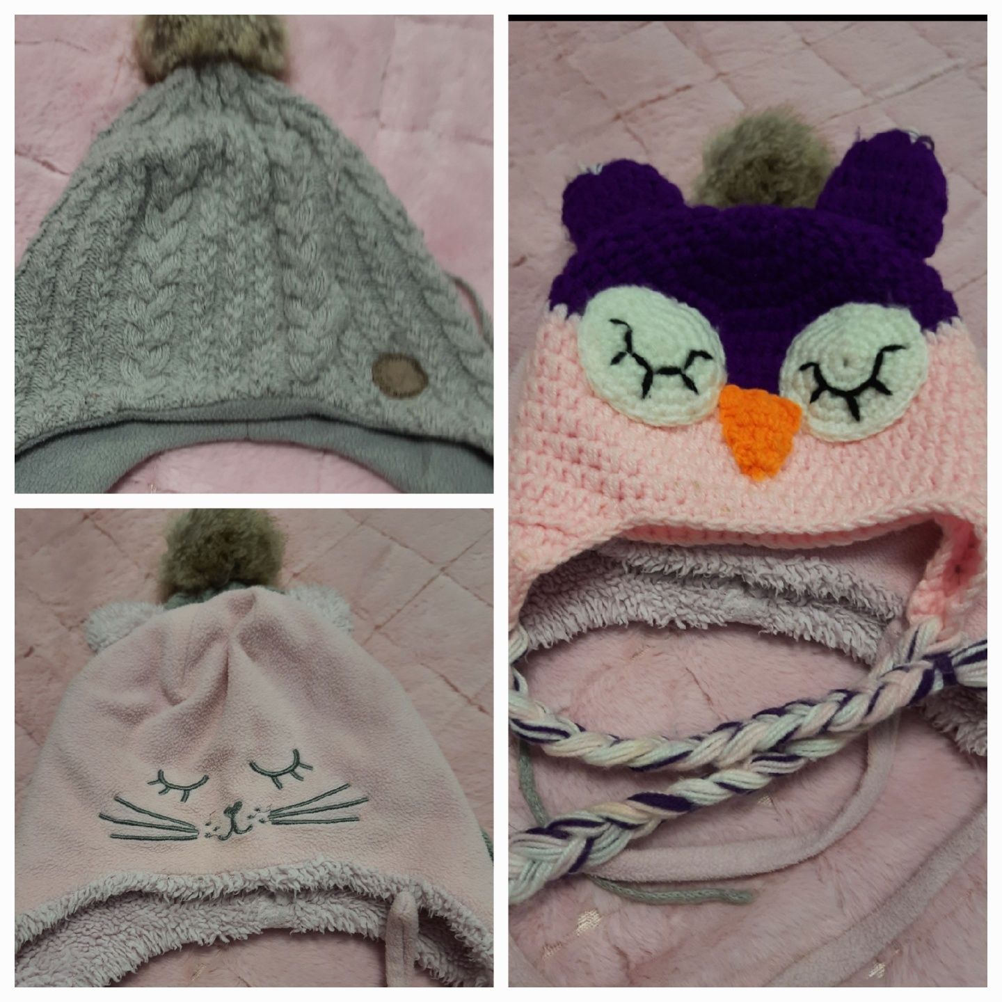 Детские шапки демисезонные/зимние Н&М, Сооl club для девочки