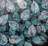 Інтер'єрна картина ,,синє листя,,50*50