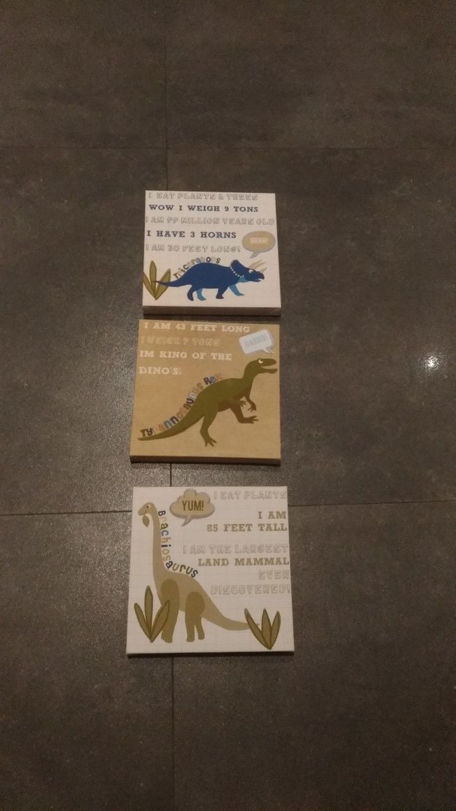 Dinozaury obrazki dziecięce zdjęcia ramka