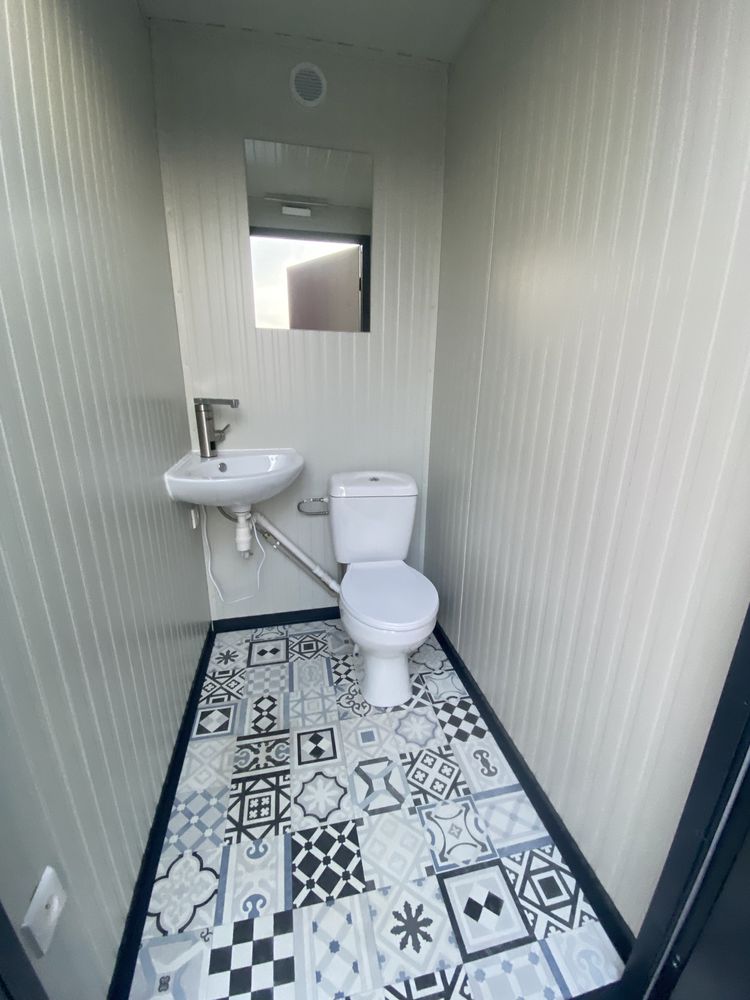 Kontener sanitarny toaleta przenośna OD RĘKI ocieplona