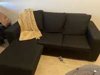 Sofa preto como novo