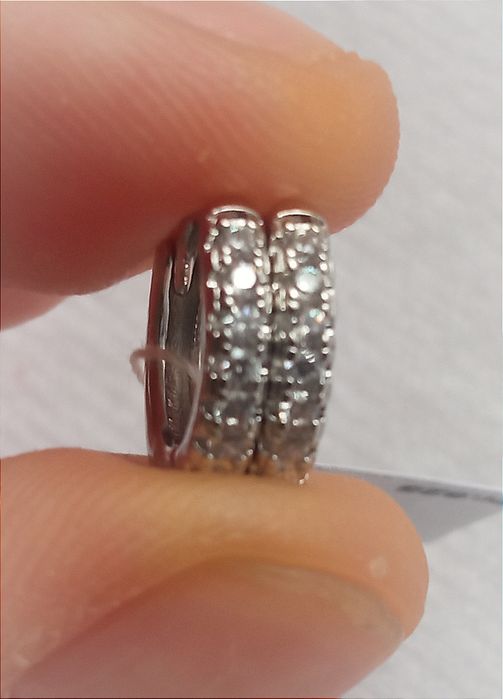 S925 Grawer Srebro jak Apart Nowe Kolczyki Małe Kółka Srebrne 1,3cm