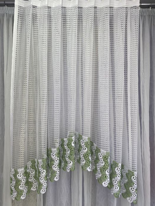 Тюль в кухню готова арки