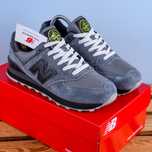 (1768) Кросівки New Balance 574 x Stone Island сірі (36-39) нб