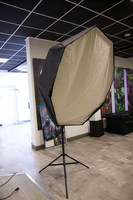 Softbox oktagonalny 120 cm średnicy - mocowanie Elfo