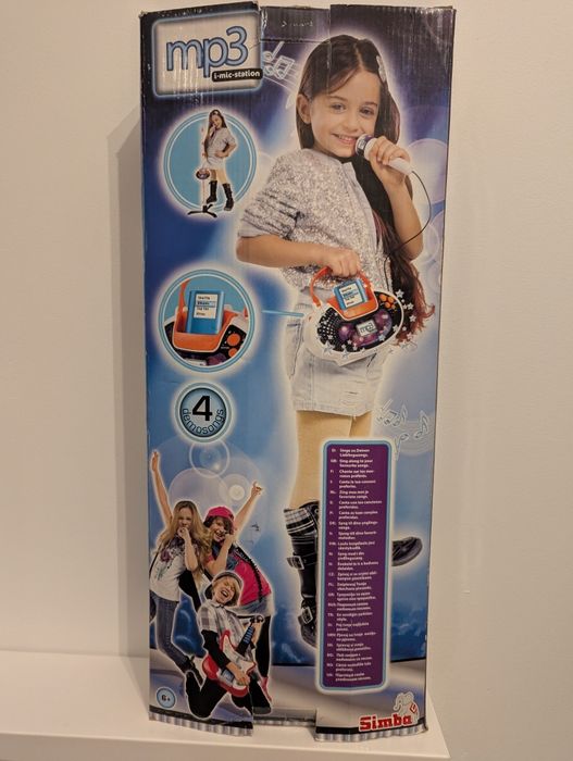 Mikrofon stojący ze statywem mikrofon simba mp3 zestaw karaoke