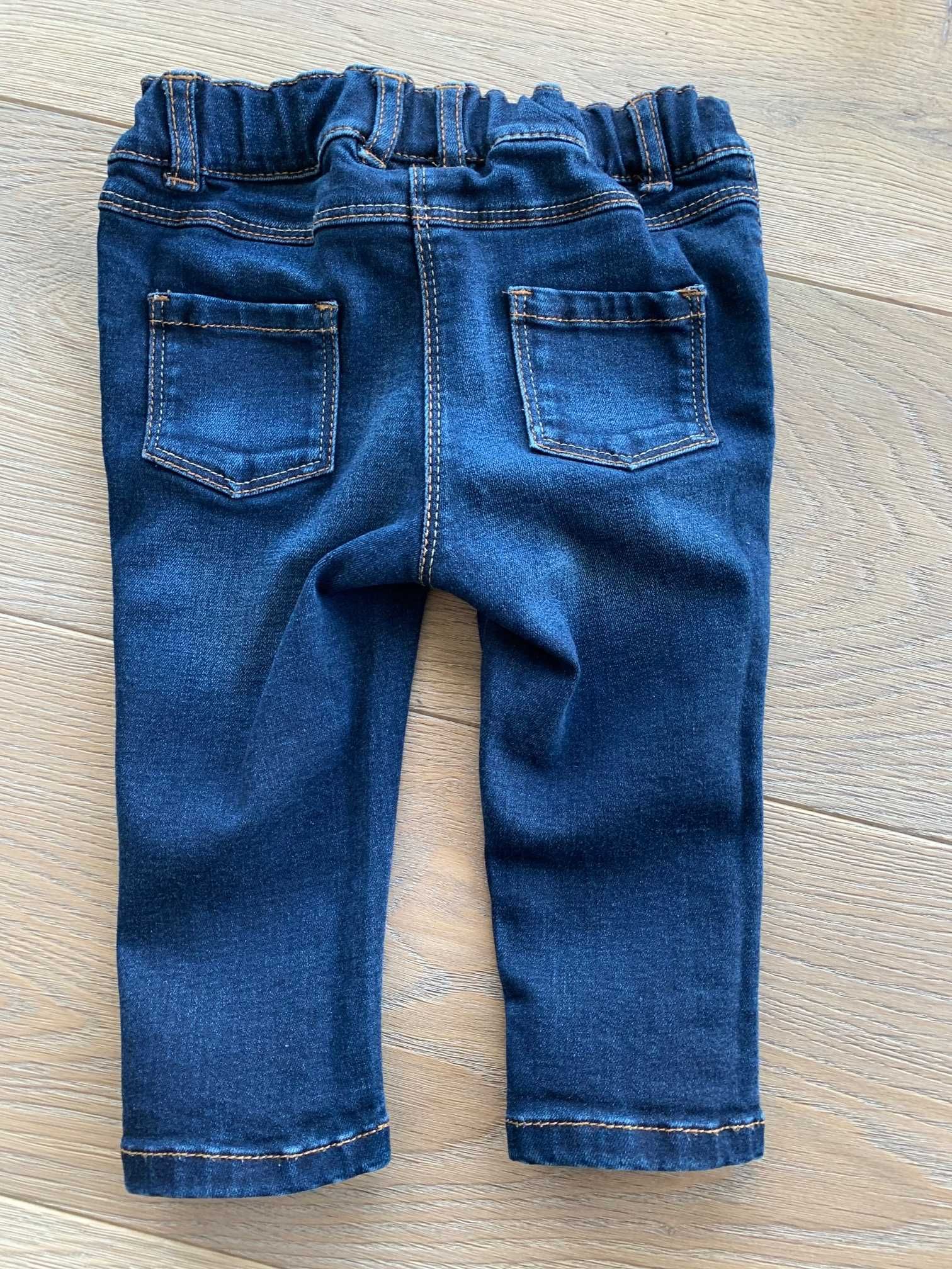 NEXT jeansy spodnie 68-74 STAN IDEALNY