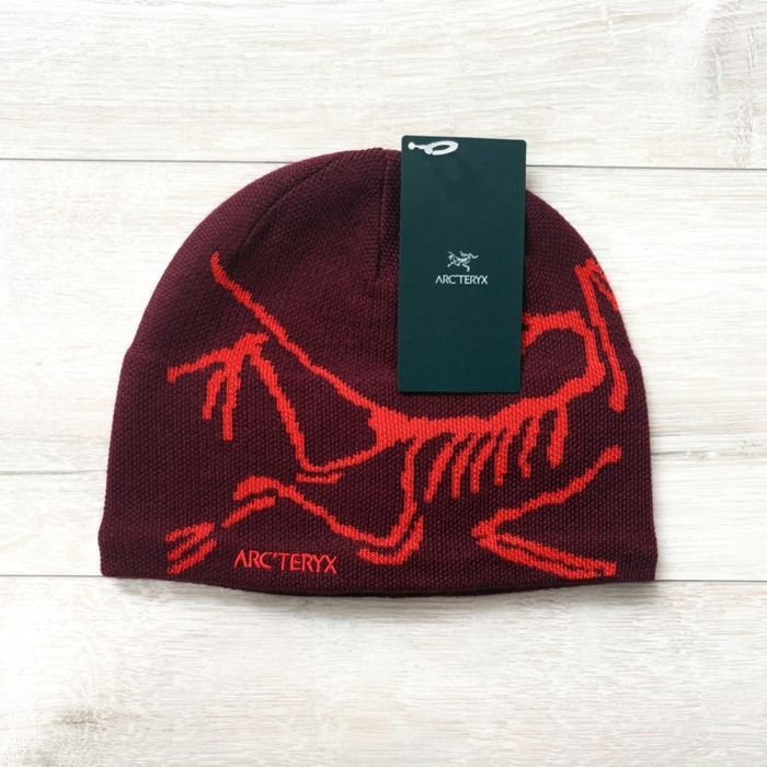 Czapka zimowa beanie arcteryx arc’teryx bird head toque mars czerwona