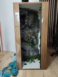 Terrarium 130x63x60 + Faunarium + akcesoria – ZESTAW – Warszawa