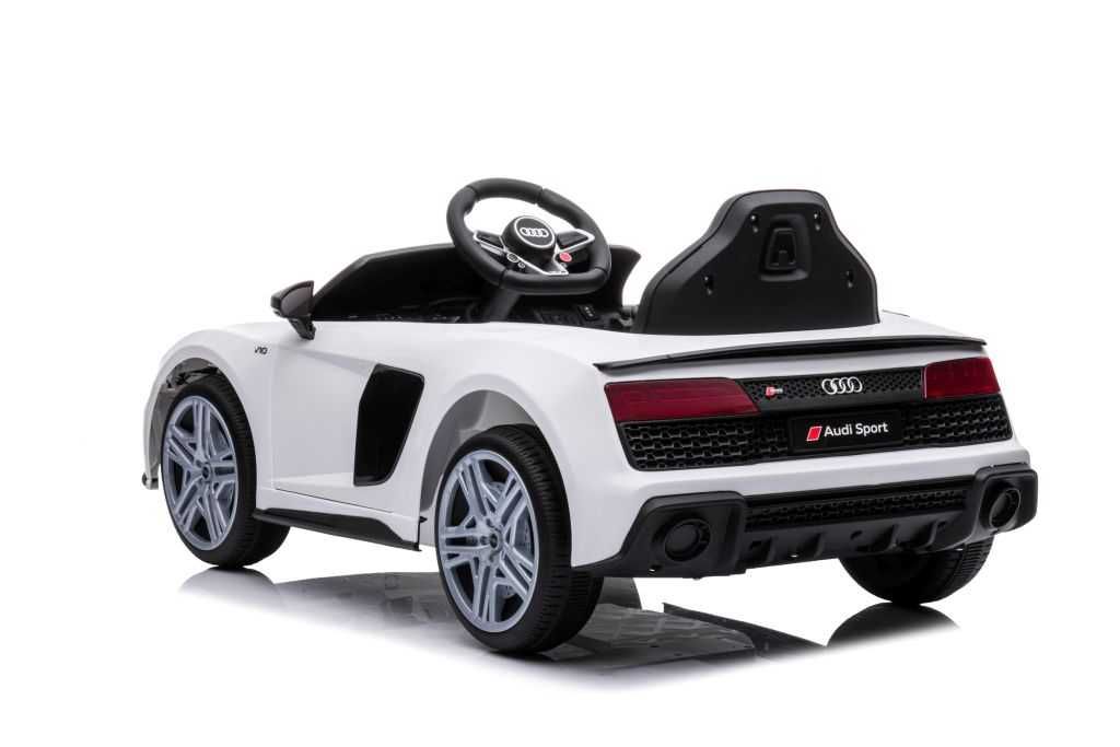 Samochód Audi R8 LIFT Biały na akumulator dla dzieci