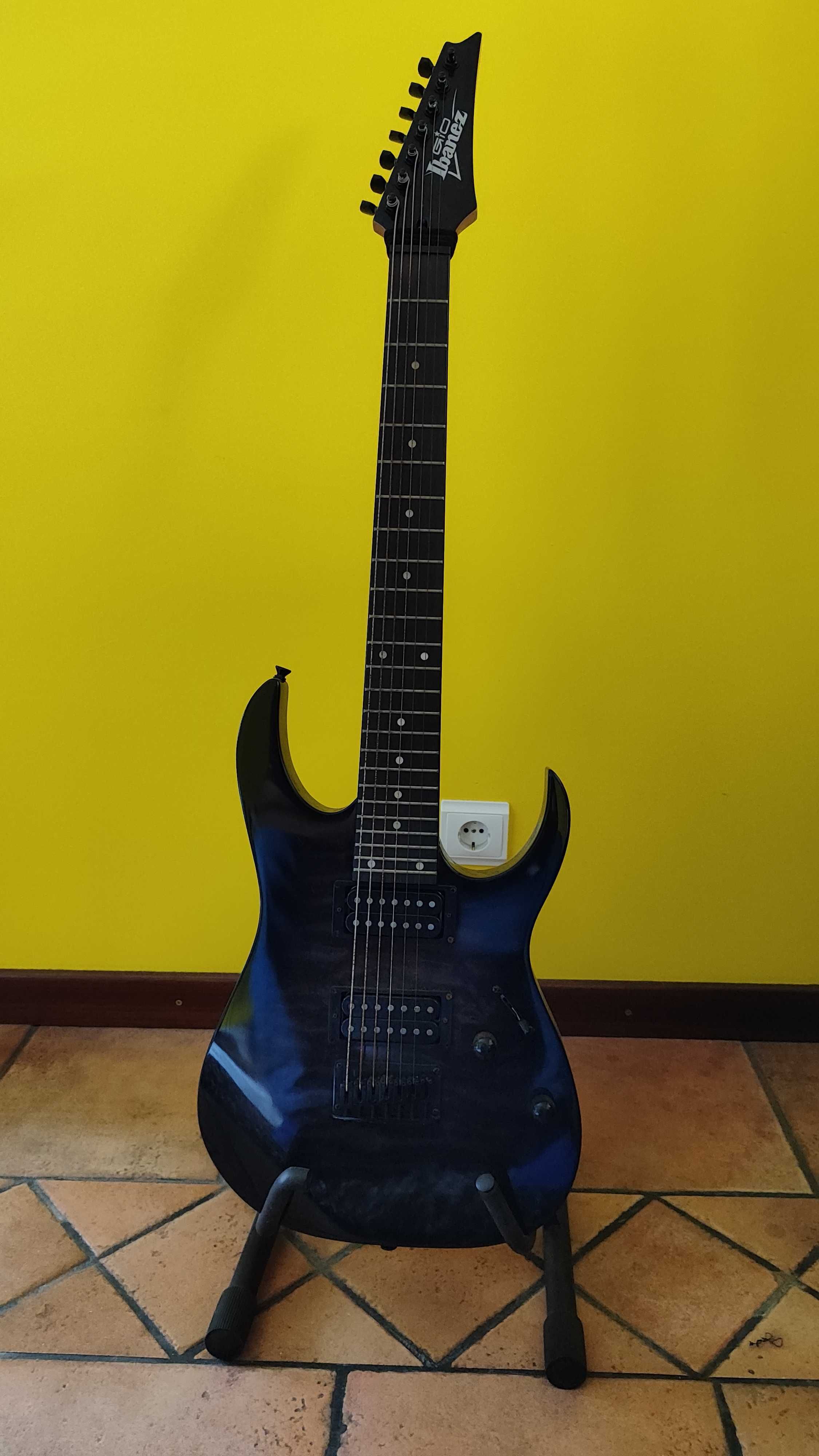 Ibanez GRG7221QA-TKS Gio Transparent Black Sunburst 7