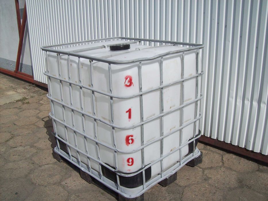 MAUZER zbiornik 1000L czysty zbiornik na wodę beczka na palecie transp