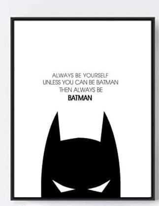 Moldura e Ilustração Batman + Oferta dos Portes