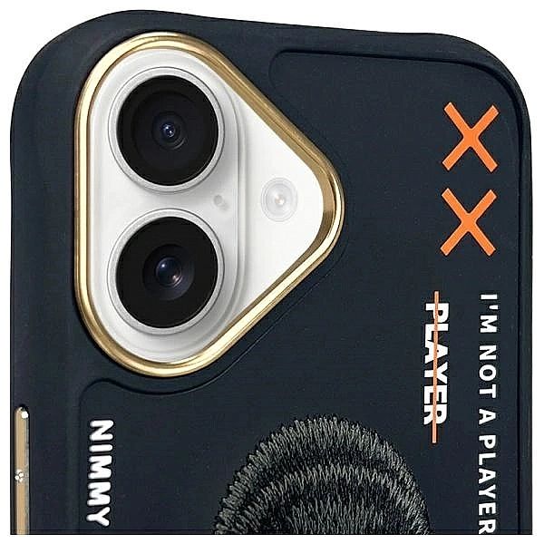 Etui Nimmy Cool&Cute 2.0 Monkey na iPhone 16 - czarne